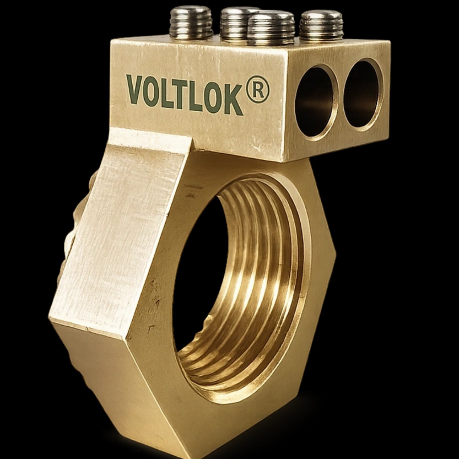 VOLTLOK premium brass earthing nut for SWA cable glands